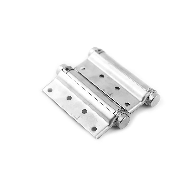Bisagras de resorte de doble acción de 3 a 5 pulgadas for puerta, de acero inoxidable, for muebles de cafetería y estilo occidental. Bisagra plegable(4 pulgadas)