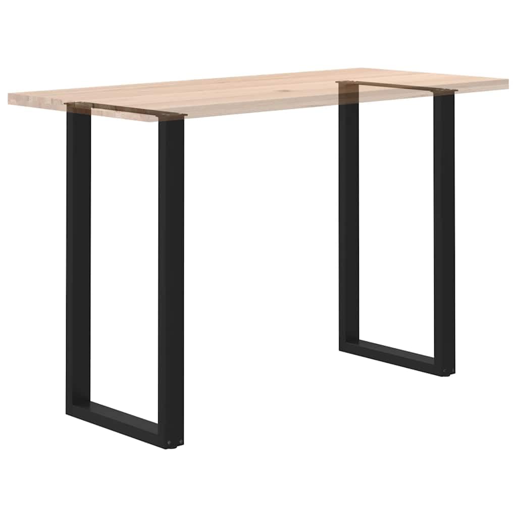 vidaXL Patas para Mesa de Bar en Forma de U (2 Unidades), Color Negro, 60 x 110-111 cm, Acero