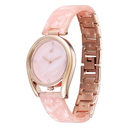 Image of Fastrack Younique 3.0 Quartz Pink Round Dial Women's Watch | Analog Display Watch | Watches for Women | Watches for Women Analog - 68052KD02