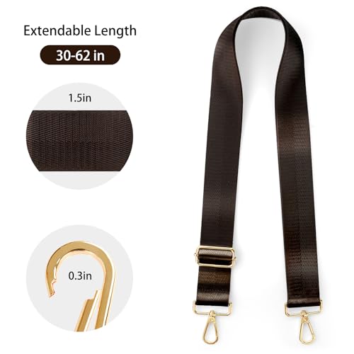 Image of Purse Straps Replacement Crossbody Straps for Purses,Wide Shoulder Strap for Bags Extender Guitar Straps for Handbags