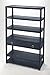 HomeRoots Acacia, Rubberwood Lark Navy Blue Bookshelf