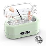 Ultraschallreinigungsgerät, 48000Hz Ultraschallreiniger, Brillenreinigungsgerät, 350ml Ultraschallreiniger, mit 2 Reinigungsmodi, geeignet für Schmuck, Brillen, Uhren, Ringe, Zahnersatz usw