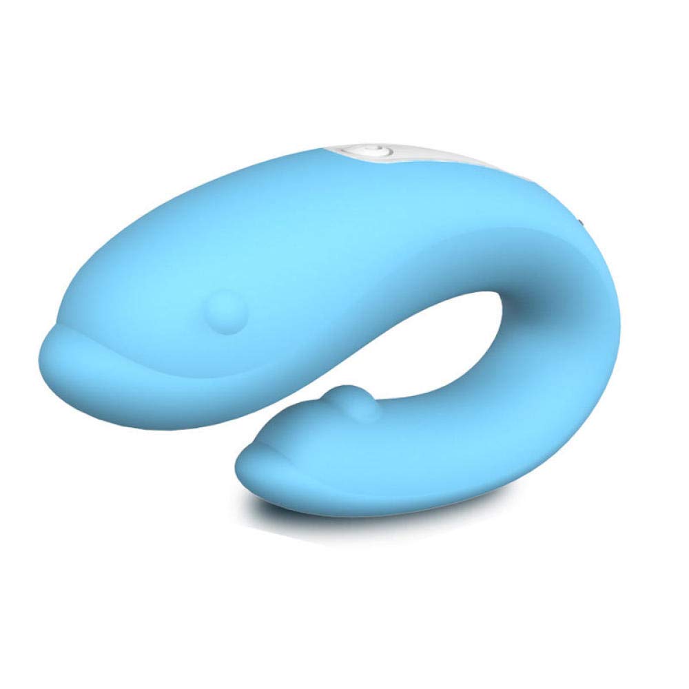 Homthing Ladies vibration massager 9 kinds of frequency USB charging silicone material waterproof mute@blue