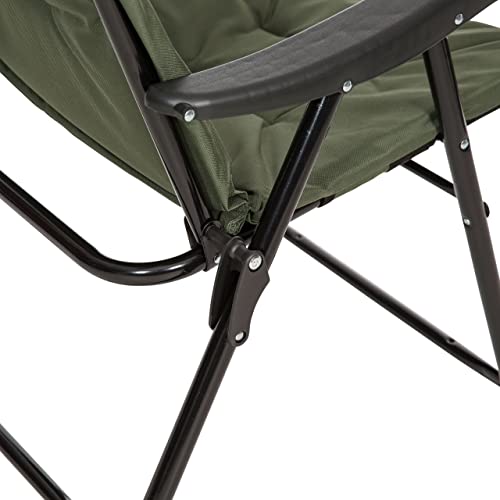Trespass Paddy Folding Camping & Garden Deck Chair - Foam Padded Seat, Steel Frame, Foldable Lightweight 3.8kg, H93 x W60 x D60cm - Image 6