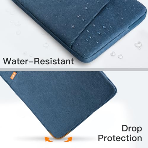 Image of JETech Laptop Sleeve for 13-14Inch MacBook Neo (A18 Pro), MacBook Air /Pro (M1-M5) 2020-2026, 13-13.6 Inch Notebook, Waterproof Shock Resistant Bag Case with Accessory Pocket (Navy)