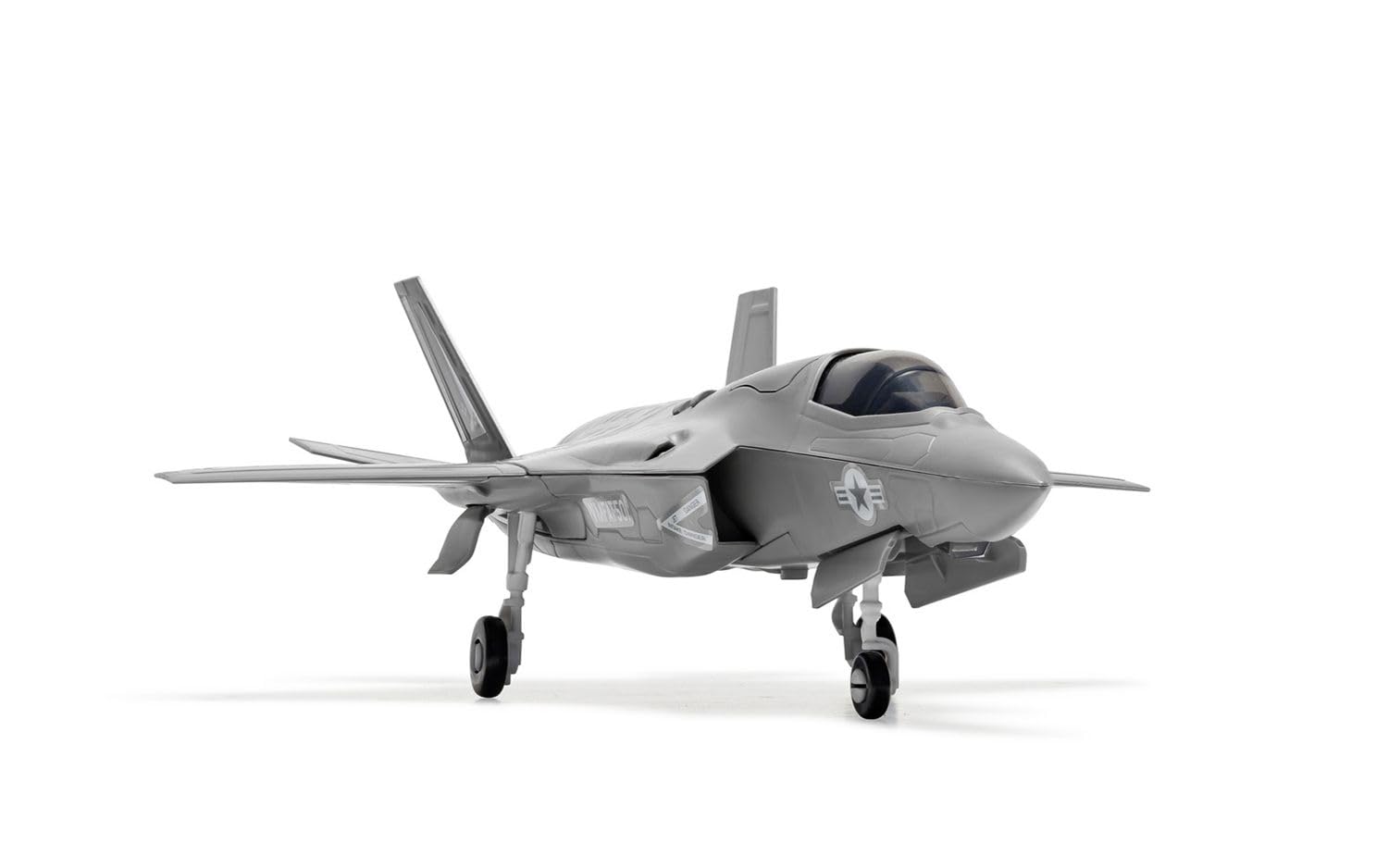 Skill 1 Model Kit F-35 Lightning II Snap Together Painted Plastic Model Airplane Kit by Airfix Quickbuild J6040