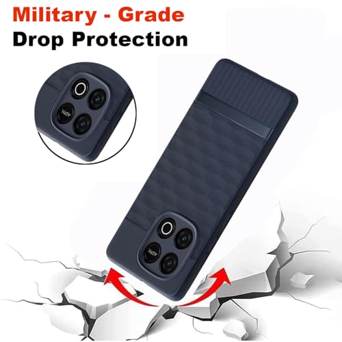 Image of Shockproof Case for iQOO Neo 10 5G | Full Camera Protection | TPU Flexible Back Cover for iQOO Neo 10 5G (Steel Blue)