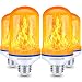 CPPSLEE - LED Flame Effect Light Bulb - 4 Modes with Upside Down Effect - E26 Base LED Bulb - Flame Bulbs for Christmas Decorations/Hotel/Bar/Christmas Party Decoration (4 Pack) (White)