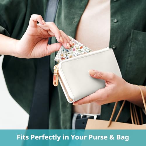 Image of Pocket Calendar 2025-2027 for Purse, Two Year Monthly Planner Pocket Size, Jul 2025 to Jun 2027 Monthly Planner Small Size (6.5 inch x 3.5 inch)-Wildflower