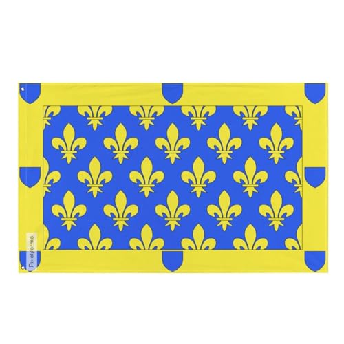 Pixelforma Ardèche Flag Version 1 in Various Sizes 100% Polyester Print with Double Hem 20 x 30 cm 1. No Eyelets