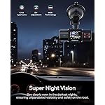 COOAU Dual Dash Cam 2.5K+1080P, Dash Cam Front and Inside, Built-in GPS and WiFi, Dash Camera for Cars, Perfect for Uber and Taxi Drivers, Night Vision, Accident Record, 24Hr Parking Mode - Image 4