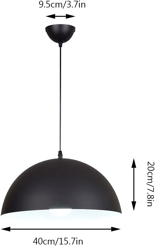 LQZCXMF Kroonluchter Plafondlamp Decoratieve Plafond Hanglamp Industriële 1-lichts Hanglamp E27 Voet Retro Industriële Lamp Macaron Binnenverlichting Voor Keuken Eiland Eetkamer photo 3