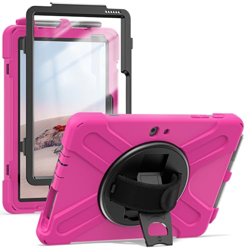 Coque Surface Go 3/2/1 antichoc rose avec protège-écran et sangle