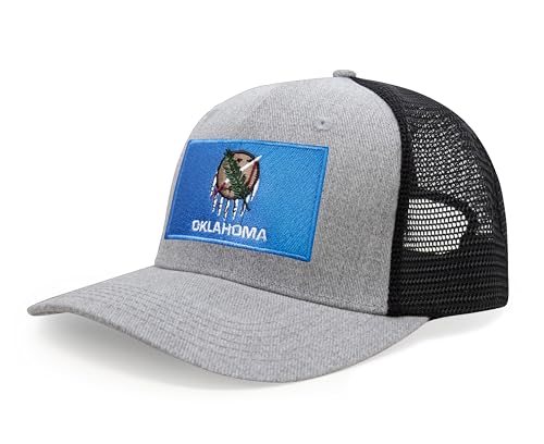 Image of International Tie State Hat for Men and Women, Adjustable Snapback Trucker Baseball Cap with Embroidered Patch