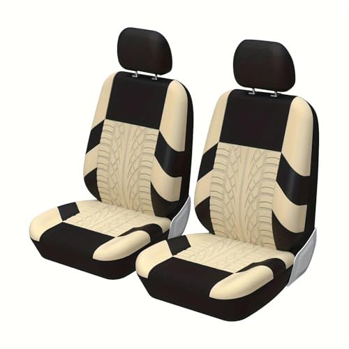 Housses de sièges auto en tissu beige lavable pour protéger et rénover l'intérieur