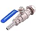 DERNORD 1/2 Inch Stainless Steel Ball Valve Weldless Bulkhead For Home Brew Kettle (1/2 NPT to 1/2 Barb Hose)