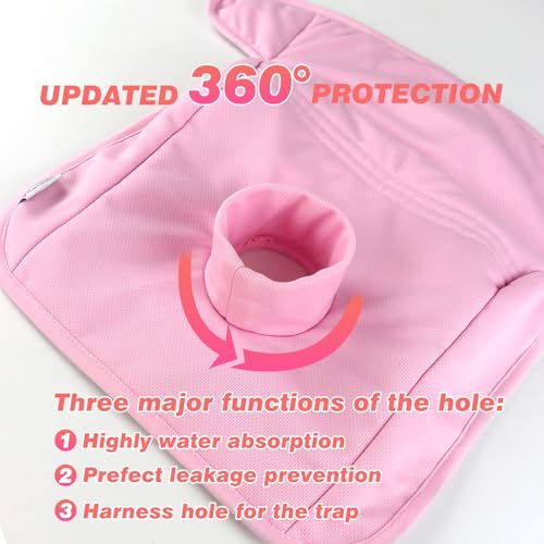 Image of Piddle Pads, Multi-use and Leak Free Lines for Baby Stroller, High Chair & Car Seat, Waterproof Toilet Training Seat Covers for Toddles (Pink Rainbow，(2 Pack))