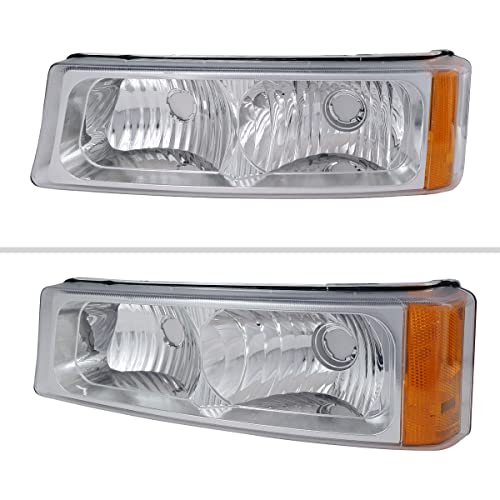 Carpartsinnovate For 03-07 Clear Front Bumper Lights Turn Signal Lamps #TOP1