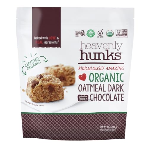 Heavenly's Hunks Organic Oatmeal Dark Chocolate Cookies, Gluten-Free, Vegan, BIG BAG 22oz image 2