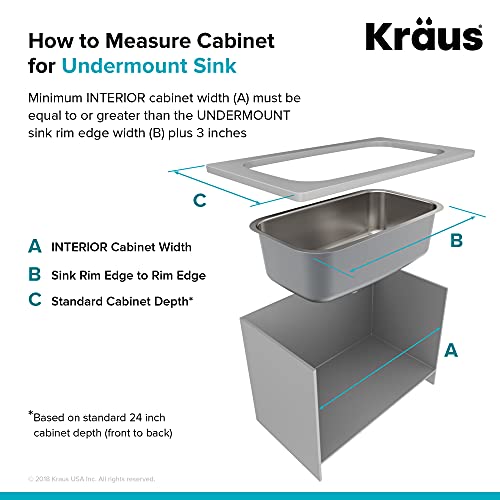 Kraus Kbu12 23 Inch Undermount Single Bowl 16 Gauge Stainless Steel Kitchen Sink #TOP6