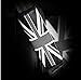Qirc Coussinet d'épaule pour ceinture de sécurité de voiture, drapeau britannique Union Jack, 1 pièce (gris)