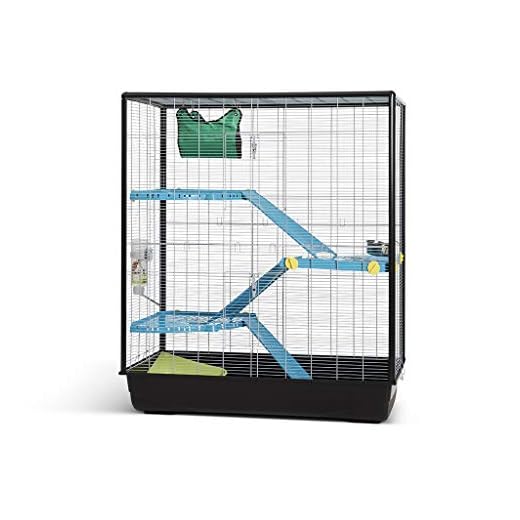 VADIGRAN Savic Zeno 3 Empire Cage Grand pour Rongeur Chrome 100 x 50 x 116 cm