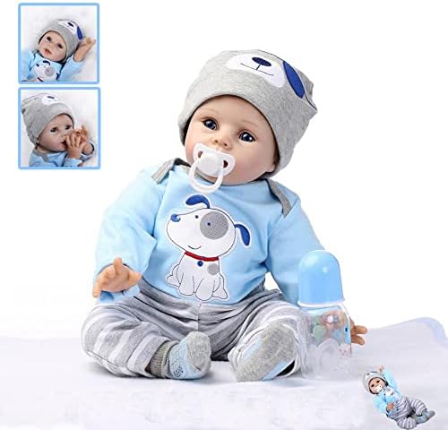 ZIYIUI Reborn Dolls-22inch 55cm Realistic Baby Dolls,Soft Vinyl Silicone ,Reborn Dolls Boy,that Look Real Newborn Baby,Cute Baby Boy,Lifelike Baby Doll Weighted