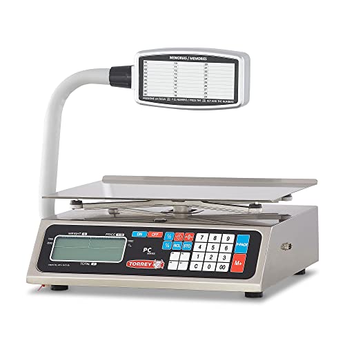 Báscula electrónica TORREY PC40LT HS 40 lb 8 teclas acceso miniatura 2
