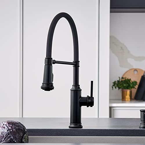 Image of Blanco Empressa Semi-Pro Kitchen Faucet 1.5 GPM, Matte Black