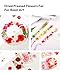 Dried Flowers for Resin, Resiners 100Pcs Dried Flowers for Candle Making Red Real Natural Pressed Flowers Dry Leaves Kit for DIY Crafts Resin Soap Scrapbook Supplies Card Making Jewelry