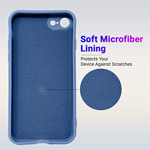 Image of LIRAMARK Silicone Soft Back Cover Case for Apple iPhone 6 / iPhone 6s (Silicone Blue)