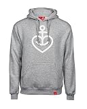ASTRA Herzanker Kapuzenpulli, grau meliert (XL)