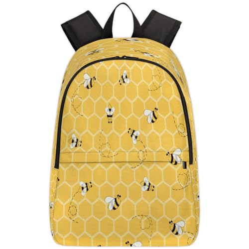 Sac à dos enfant école et voyage motif abeille coloré à offrir