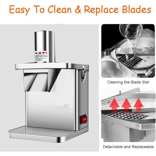 Cortadora comercial de frutas y verduras eléctrica 250W miniatura 4