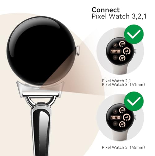 Correa de acero para Google Pixel Watch 20mm/22mm miniatura 3