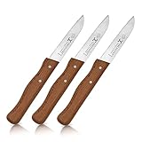 Hochwertige Handarbeit: Die handgeschliffenen Edelstahlklingen machen diese Messer zu langlebigen Begleitern in Ihrer Küche, die täglich eine herausragende Leistung bieten. Die Griffe, aus echtem Holz gefertigt, verleihen den Messern nicht nur eine natürliche und ansprechende Optik, sondern sorgen auch für eine angenehme Haptik