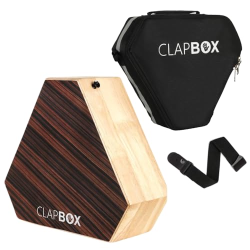 Image of Clapbox Travel Cajon (2-sided), Snare, Bongo - Rubber wood with Carry Bag
