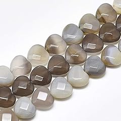 Gray Agate, 14.5-15x15-15.5mm