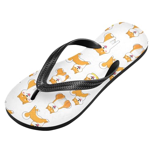Burbuja Cartoon Dogs Flip Flops for Women Men, Soft Thong Sandals Rubber Slippers for Pool Beach Essentials2
