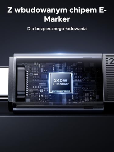 Kabel UGREEN USB C, kabel do transmisji danych, kabel ładujący USB-C 240 W, kabel do szybkiego ładowania z rozdzielczością 8K, kompatybilny z urządzeniami iPhone 17/MacBook Pro/iPadem (40 Gb/s, 1 m)