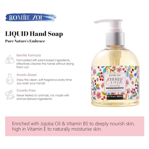 Image of ROMIIE ZOI Liquid Hand Soap with Gift Box - Cherry Crush - 260ml / 8.7 fl.oz