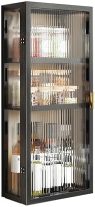 Wall Mounted Bathroom Storage Cabinet - 3-Tier Space-Saving Organizer for Kitchen & Bathroom, Stylish Wall Rack for Living Room, Efficient Home Storage Solution