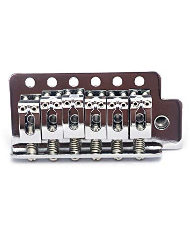 Metallor Full Size Guitar Tremolo Bridge Vintage Saddle Steel Block For 6 String Strat Sq Style Electric Guitar Parts Replacement With Whammy Bar Chrome. #TOP7