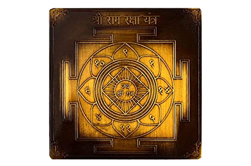 Yantra Shree Ramraksha de 3 pulgadas para protección de cobre