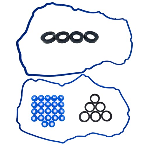 Image of Engine Valve Cover Gasket Set Compatible with Ford 2011-2020 Edge Explorer F-150 Flex Mustang Transit-150 /250 /350 HD for Lincoln 2011-2018 MKS MKT MKX MKZ 3.5L 3.7L Replace VS50814R BR3Z6C535A