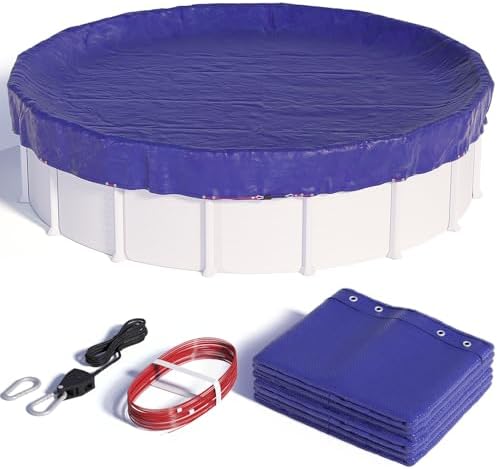 28 FT Round Winter Pool Cover for Above Ground Pools