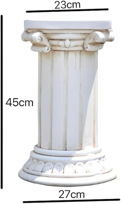 Greek & Roman Column Pedestal Stand – Magnesium Oxide Pillar for Statues, Figurines, Wedding, Home & Garden Decor