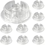 Transparente Kunststoff-Blind-Endabdeckungen, passend für untere Schienenende für Jalousien, transparente staubdichte Knöpfe Ersatzteile, Hardware-Zubehör, 10 Stück