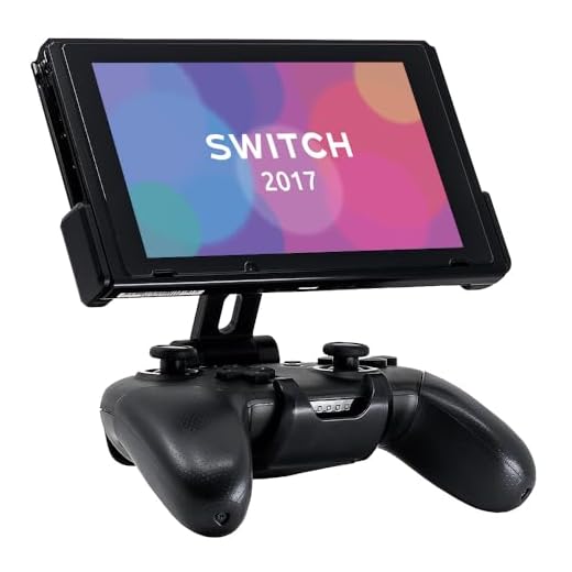 Fixture S1 Gaming Console Monitor and Controller Mount Compatible with Nintendo Switch and Pro Controller, Adjustable Video Game Holder Stand Clip, Gray