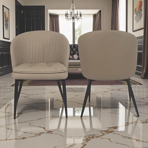 Image of The Attic Regal Wave 6 Seater Dining Set,Khakhi,Black, Rose Gold & Cream,160Cms